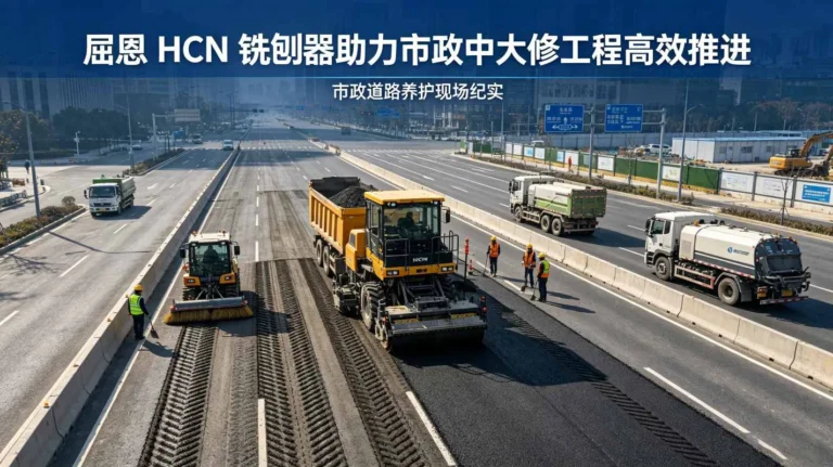 屈恩 HCN 铣刨器助力市政中大修工程高效推进
