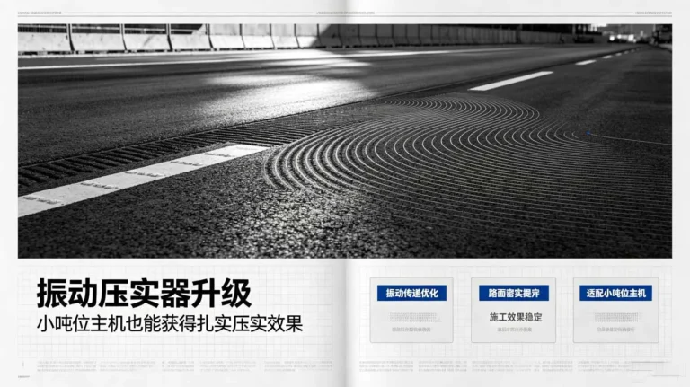 振动压实器升级：小吨位主机也能获得扎实压实效果
