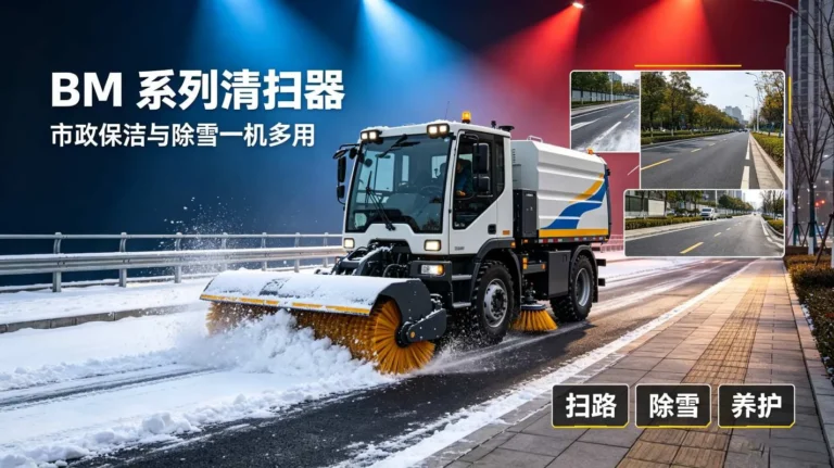BM 系列清扫器：市政保洁与除雪一机多用