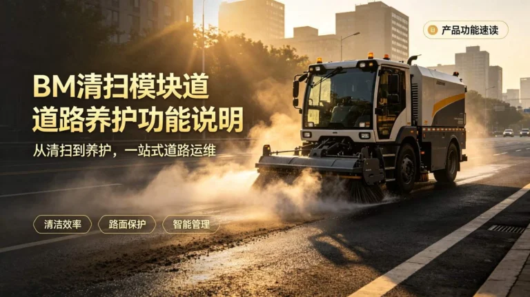BM清扫模块道路养护功能说明