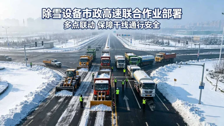 除雪设备市政高速联合作业部署
