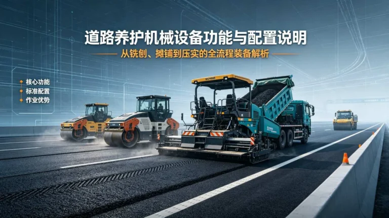 道路养护机械设备功能与配置说明