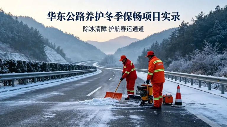 华东公路养护冬季保畅项目实录
