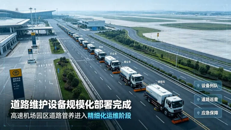 道路维护设备在高速机场园区部署