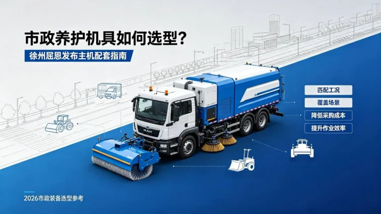 市政养护机具如何选型？徐州屈恩发布主机配套指南