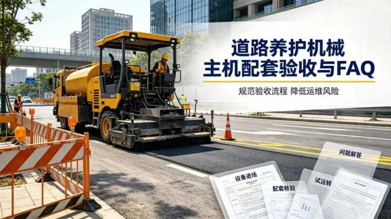 道路养护机械主机配套验收与FAQ