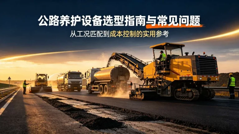 公路养护设备选型指南与常见问题