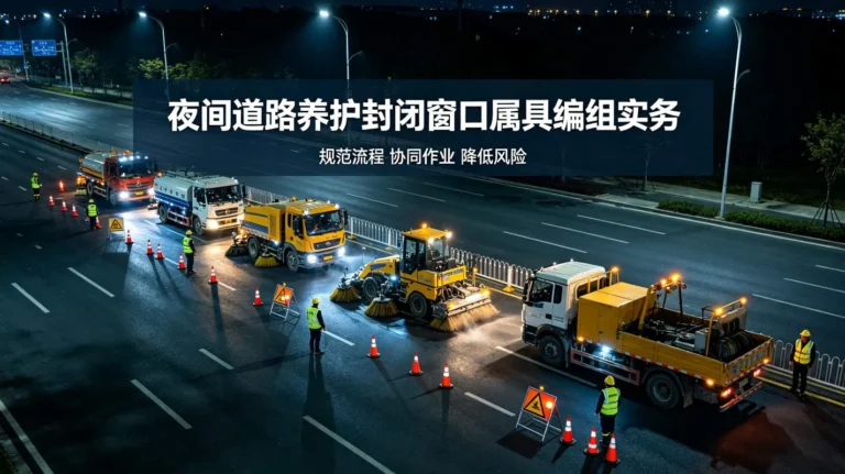 夜间道路养护封闭窗口属具编组实务